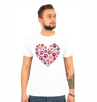 Obrázek 1 produktu Pánské tričko Srdce z Tlapek