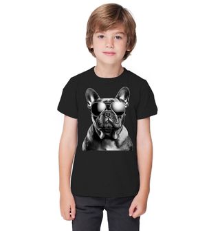 Obrázek 1 produktu Dětské tričko Francouzský buldoček s Brýlemi