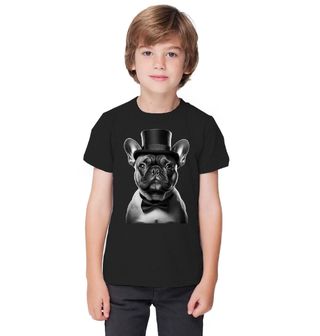 Obrázek 1 produktu Dětské tričko Gentleman Francouzský buldoček