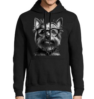 Obrázek 1 produktu Pánská mikina Chytrý Jorkšírský teriér s Brýlemi