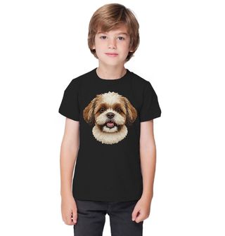 Obrázek 1 produktu Dětské tričko Háčkovaný Shih-tzu