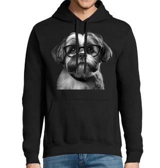 Obrázek 1 produktu Pánská mikina Chytrý Shih-tzu s Brýlemi