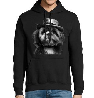 Obrázek 1 produktu Pánská mikina Shih-tzu s Kloboukem