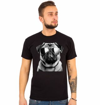 Obrázek 1 produktu Pánské tričko Mops s Brýlemi