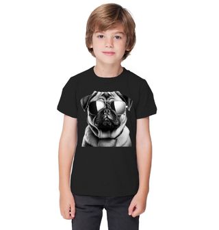 Obrázek 1 produktu Dětské tričko Mops s Brýlemi