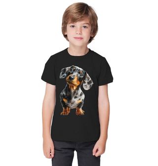 Obrázek 1 produktu Dětské tričko Modrý Merle Jezevčík Blue Dapple Dachshund