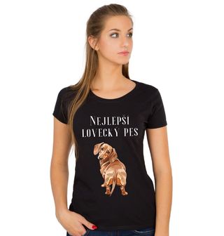 Obrázek 1 produktu Dámské tričko Jezevčík Nejlepší lovecký pes