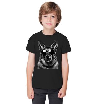 Obrázek 1 produktu Dětské tričko Německý ovčák s Brýlemi