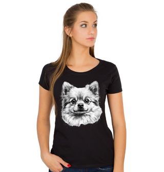 Obrázek 1 produktu Dámské tričko Pomeranian Skica