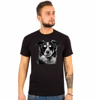 Obrázek 1 produktu Pánské tričko Border kolie s Brýlemi