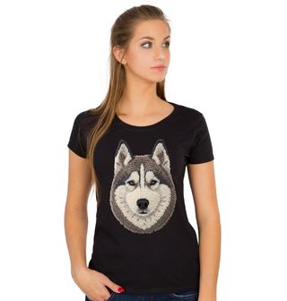 Obrázek 1 produktu Dámské tričko Háčkovaný Aljašský malamut