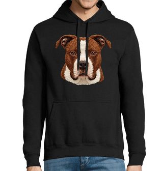 Obrázek 1 produktu Pánská mikina Háčkovaný Americký stafordšírský teriér