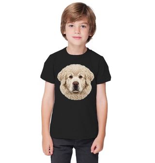 Obrázek 1 produktu Dětské tričko Háčkovaná Bílá Tibetská doga