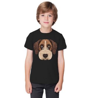 Obrázek 1 produktu Dětské tričko Hnědý Háčkovaný Německý drátosrstý ohař