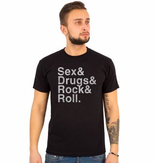 Obrázek 1 produktu Pánské tričko Sex, Drugs & Rock and Roll