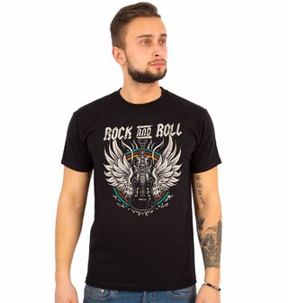 Obrázek 1 produktu Pánské tričko Rocková Kytara s Křídly Rock & Roll