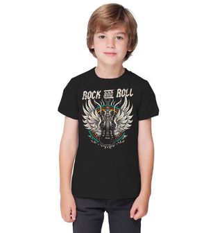 Obrázek 1 produktu Dětské tričko Rocková Kytara s Křídly Rock & Roll
