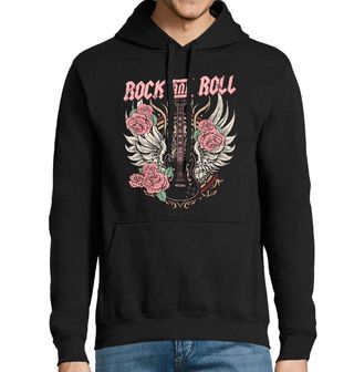 Obrázek 1 produktu Pánská mikina Kytara mezi Růžemi Rock and Roll Roses