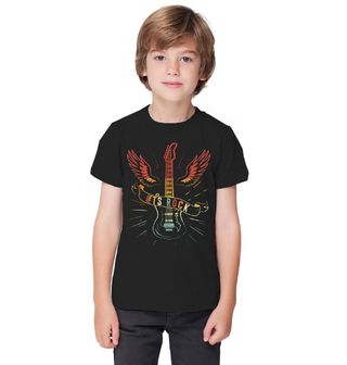Obrázek 1 produktu Dětské tričko Retro Elektrická Kytara Let’s Rock