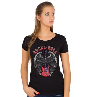 Obrázek 1 produktu Dámské tričko Andělská Kytara Rock & Roll