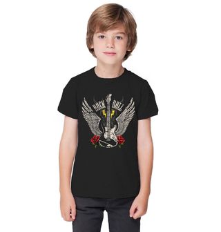 Obrázek 1 produktu Dětské tričko Kytara s Křídly Rock and Roll Wings