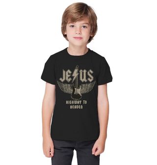 Obrázek 1 produktu Dětské tričko Rockový Ježíš ACDC Highway to Heaven