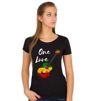 Obrázek 1 produktu Dámské tričko Rasta Kytara One Love
