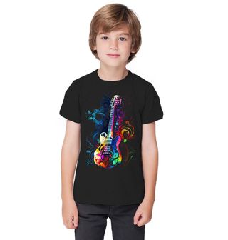 Obrázek 1 produktu Dětské tričko Elektrická Kytara Symfonie Barev