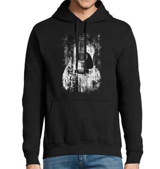 Obrázek 1 produktu Pánská mikina Vintage Dřevěná Akustická Kytara