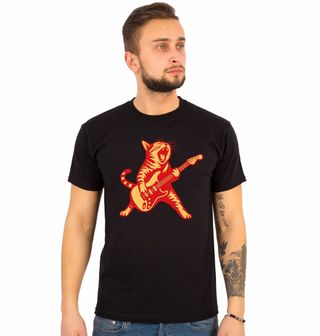 Obrázek 1 produktu Pánské tričko Řvoucí Kočka Rock and Roll