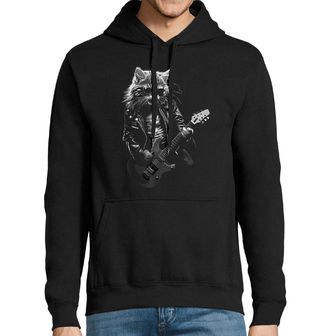 Obrázek 1 produktu Pánská mikina Rockový Kocour s Kytarou