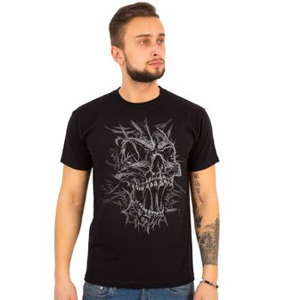 Obrázek 1 produktu Pánské tričko Lebka Ztracené Duše Skica