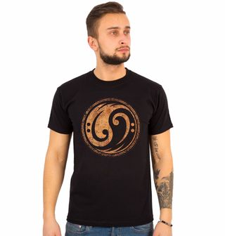 Obrázek 1 produktu Pánské tričko Jin a Jang Basový Klíč