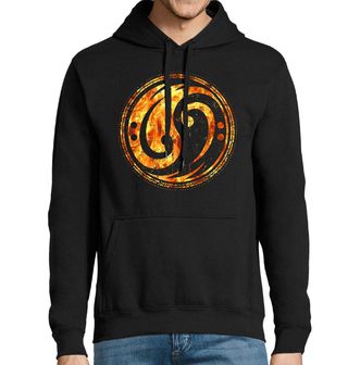 Obrázek 1 produktu Pánská mikina Ohnivý Jin a Jang Basový Klíč