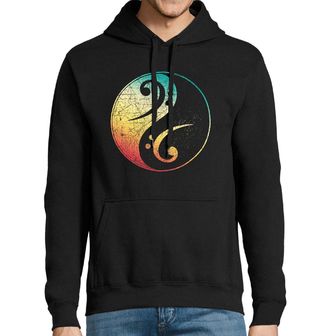 Obrázek 1 produktu Pánská mikina Retro Jin a Jang Basový Klíč