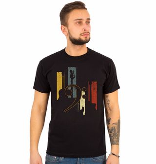 Obrázek 1 produktu Pánské tričko Retro Baskytary