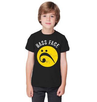 Obrázek 1 produktu Dětské tričko Basový Klíč Emoji Bass Face