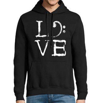 Obrázek 1 produktu Pánská mikina Láska k Basovému Klíči LOVE