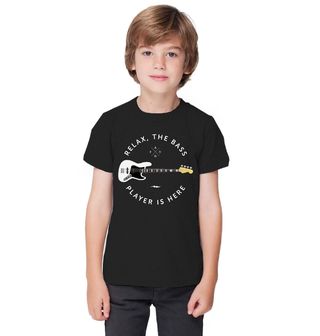 Obrázek 1 produktu Dětské tričko Klid, basák je tady Relax, The Bass Player Is Here