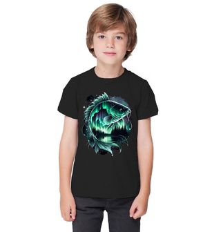 Obrázek 1 produktu Dětské tričko Noční Kapr v Polární Záři