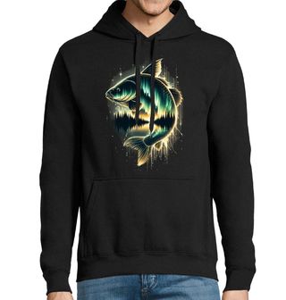 Obrázek 1 produktu Pánská mikina Kapr ve Světle Polární Záře