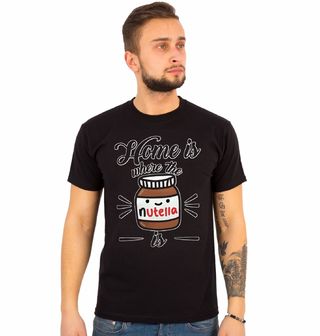 Obrázek 1 produktu Pánské tričko "Domov je tam, kde Nutella je"