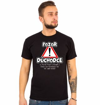 Obrázek 1 produktu Pánské tričko Pozor Důchodce