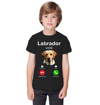 Obrázek 1 produktu Dětské tričko Labrador volá Phone Call