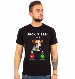 Obrázek 1 produktu Pánské tričko Jack Russell teriér Phone Call