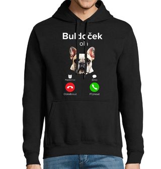 Obrázek 1 produktu Pánská mikina Buldoček volá Phone Call