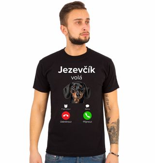Obrázek 1 produktu Pánské tričko Jezevčík volá Phone Call