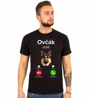 Obrázek 1 produktu Pánské tričko Německý ovčák volá Phone Call