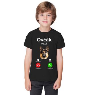 Obrázek 1 produktu Dětské tričko Německý ovčák volá Phone Call