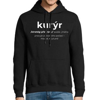 Obrázek 1 produktu Pánská mikina Definice Kurýr: Stratég přepravy